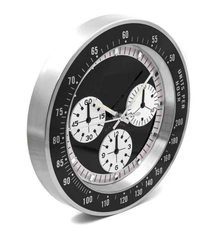 Daytona Paul Newman, Vintage Schwarz | Wanduhr