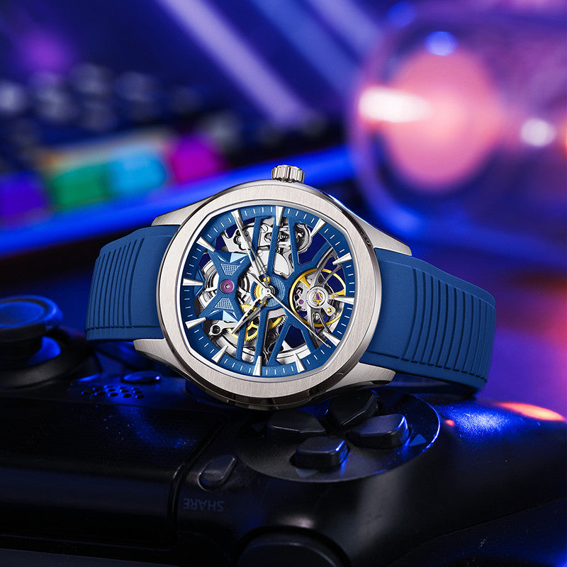 DG Spectra Skeleton Rubber  | Automatic Watch – 40mm