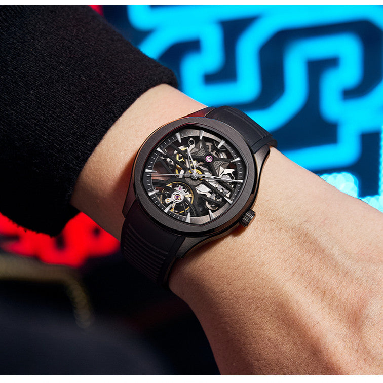 DG Spectra Skeleton Rubber  | Automatic Watch – 40mm