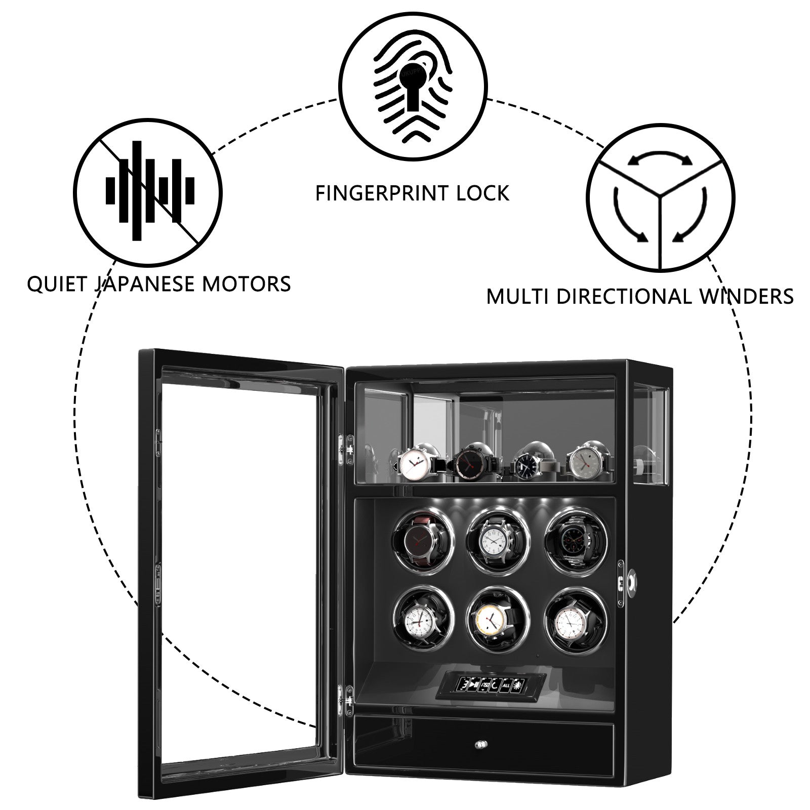 W-Winder Supreme 6+4 | Automatic Watch Winder