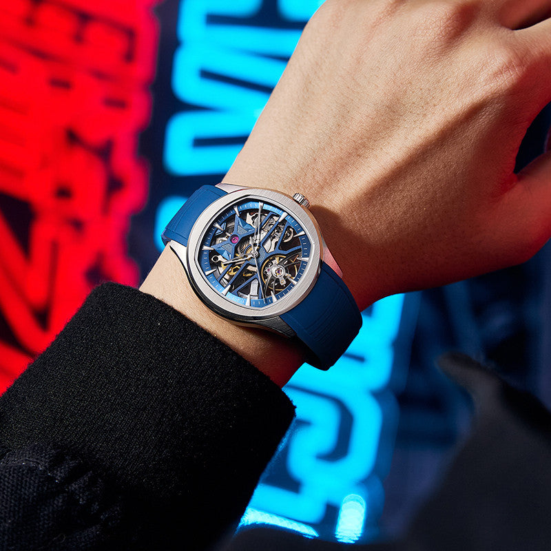 DG Spectra Skeleton Rubber  | Automatic Watch – 40mm