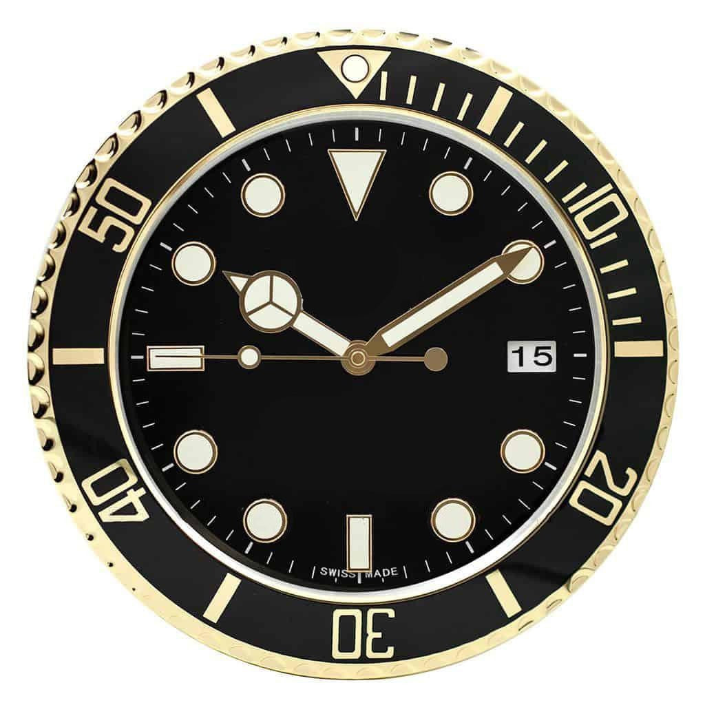 Submariner Black & Gold | Wall Clock
