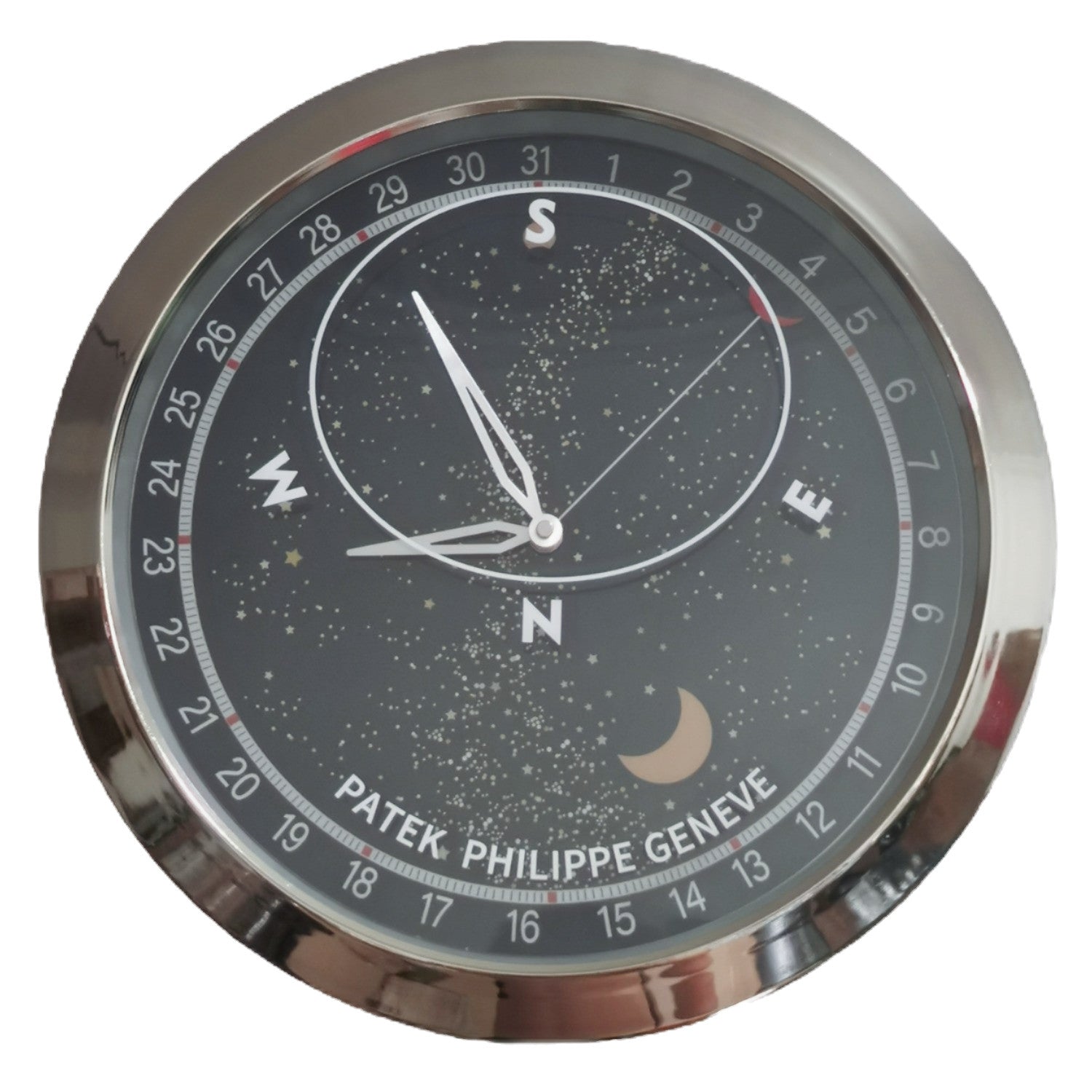 Patek Astronomical Black | Large Wall Clock