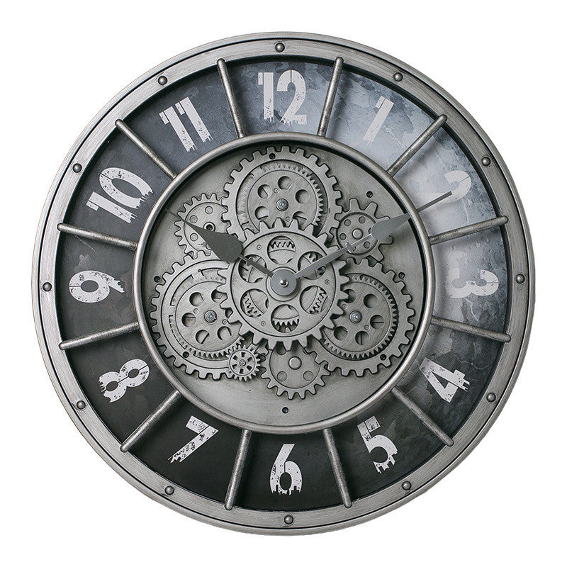 Retro Industrial Gear | Wall Clock