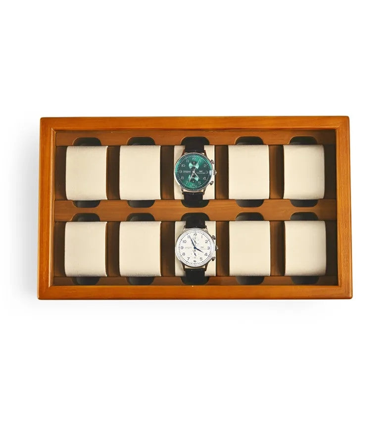 Wooden Watch Box Deluxe 10 Watch Edition