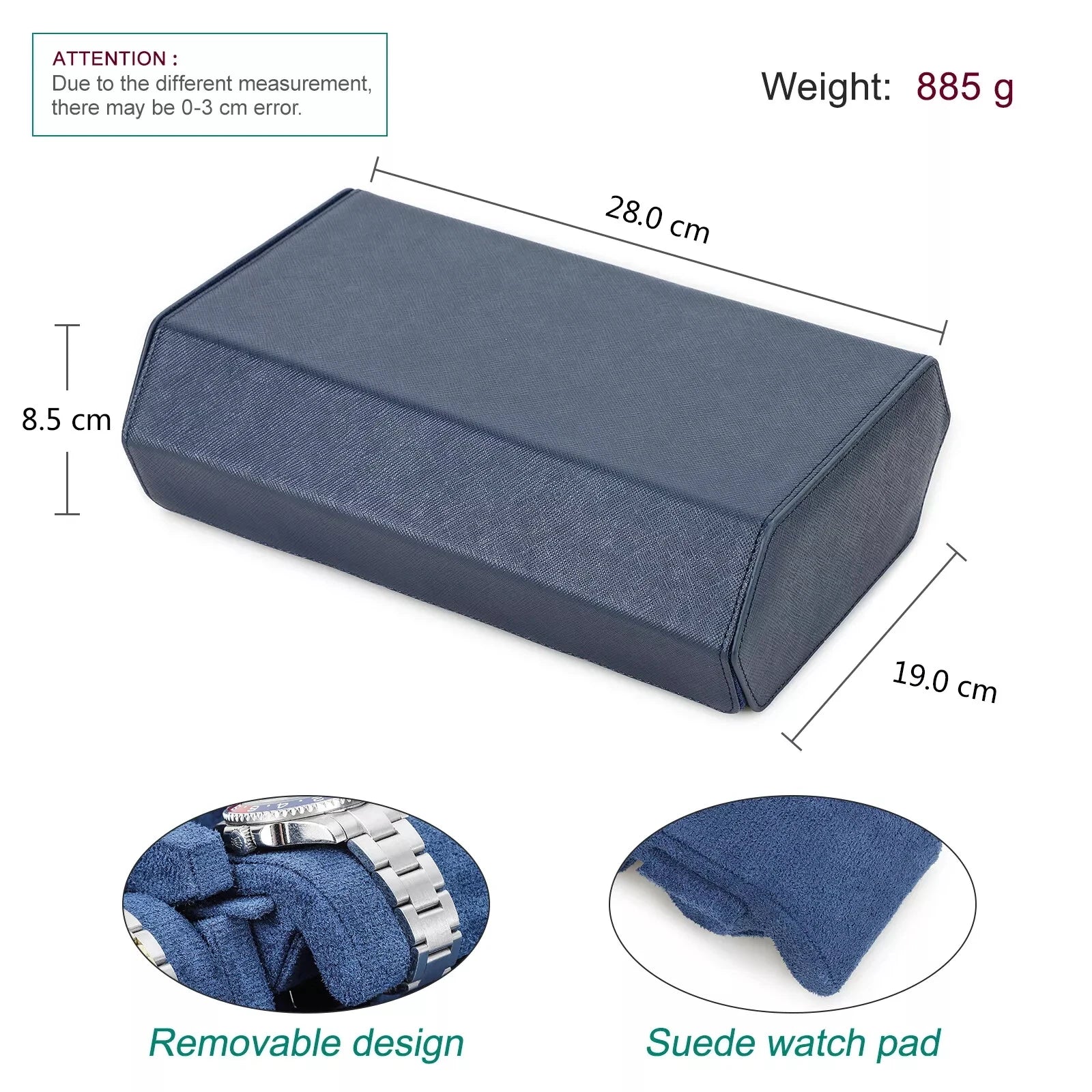 LuxOcta 8-Slot Saffiano Leather Watch Case