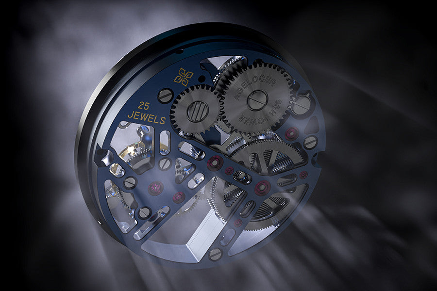 AGELOCER Skeleton Rose Gold | Mechanical Watch - 40mm