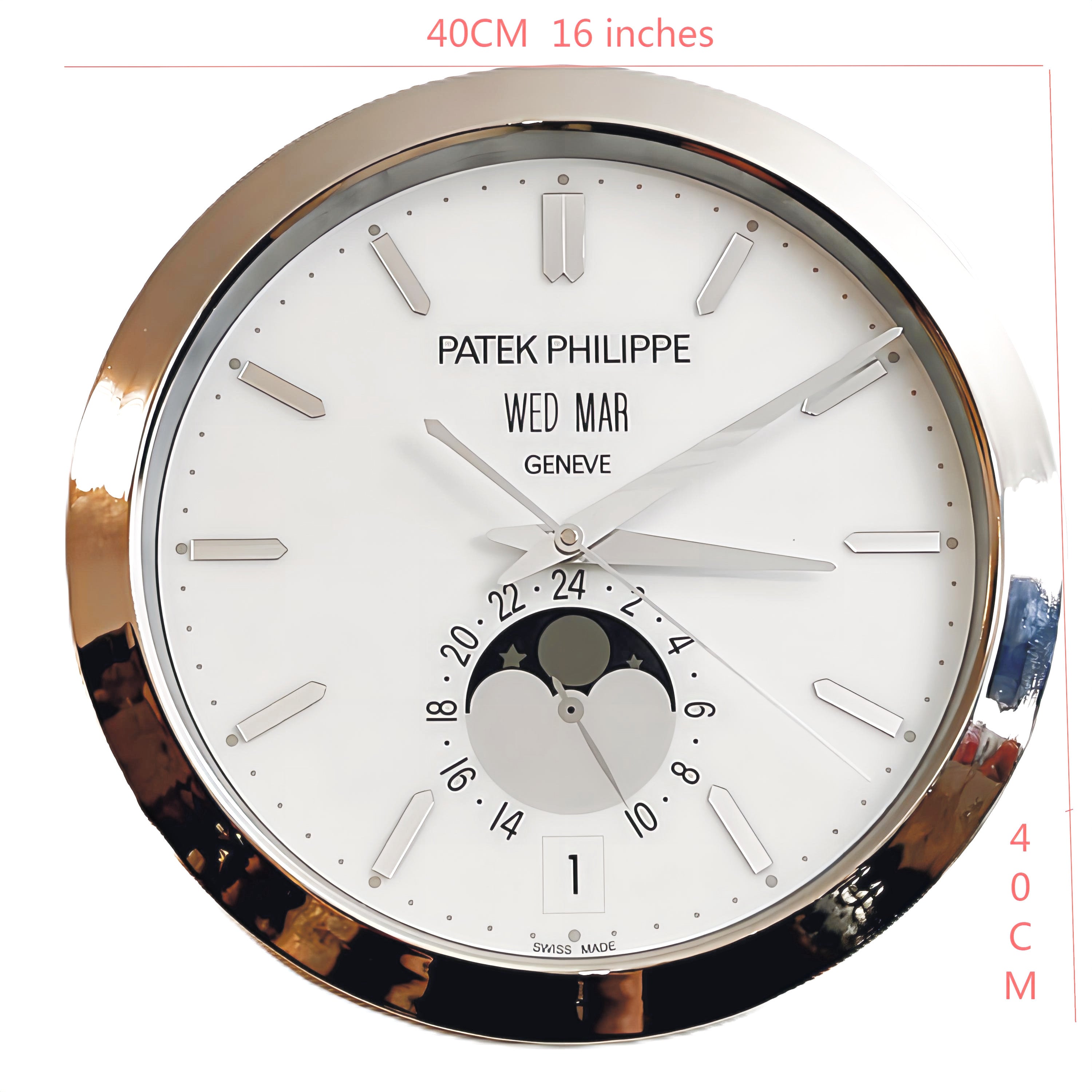 Patek Moon Phases | Large Wall Clock