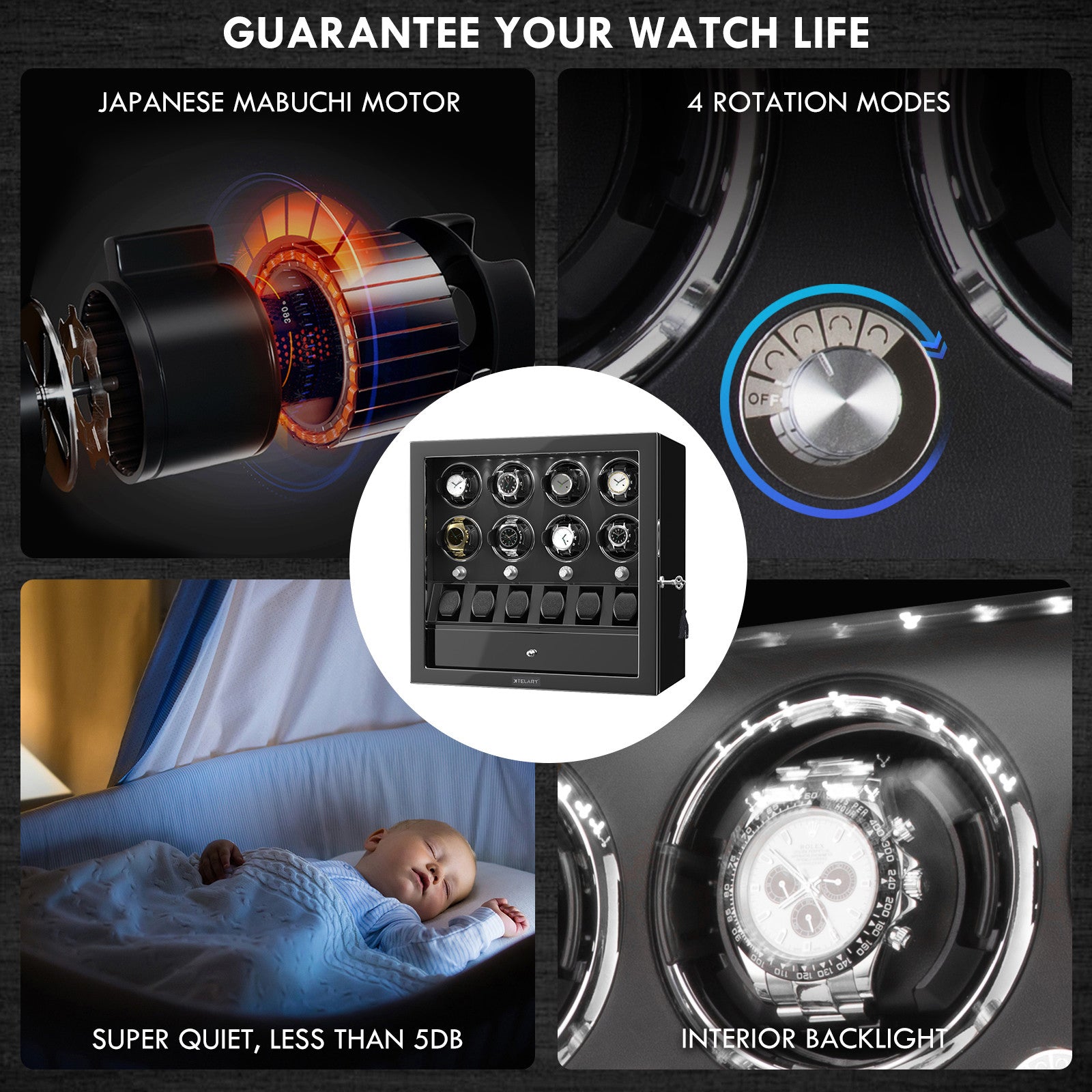 W-Winder Prestige 8+6 | Watch Winder