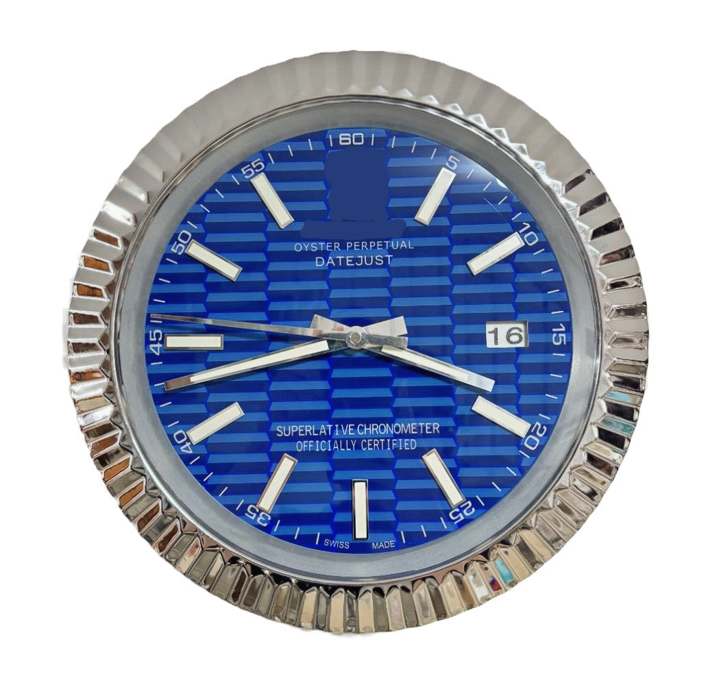 Datejust Fluted Steel Motif Dial | Wall Clock