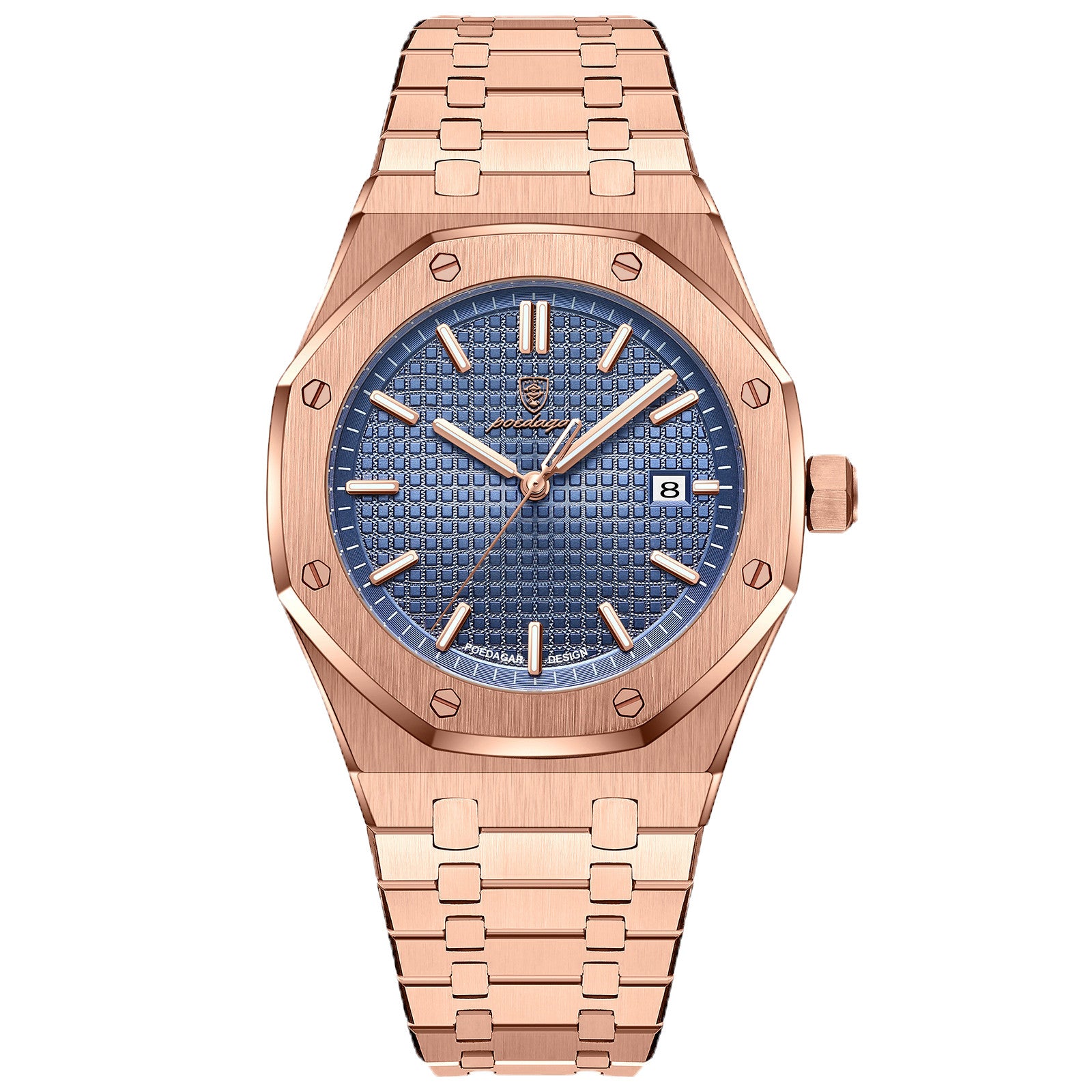 POEDAGAR AP Royal Rose Gold | Men's Watch - 42mm