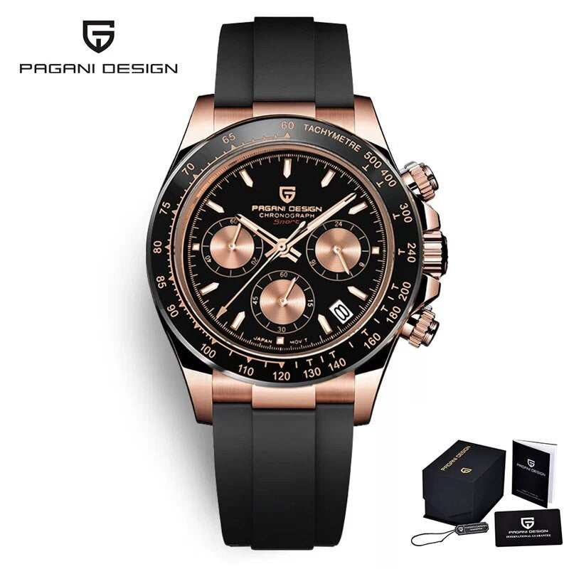 PAGANI Chrono Rubber | Chronograph Watch - 40mm