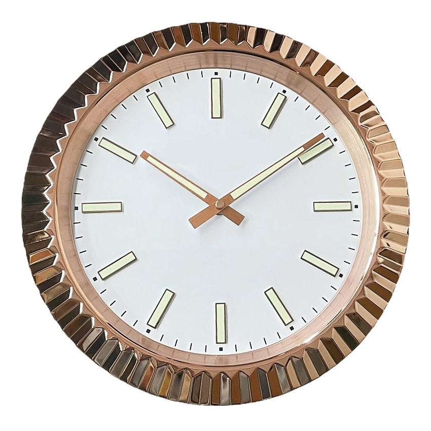 Classic Rose Gold, Luminous | Wall Clock