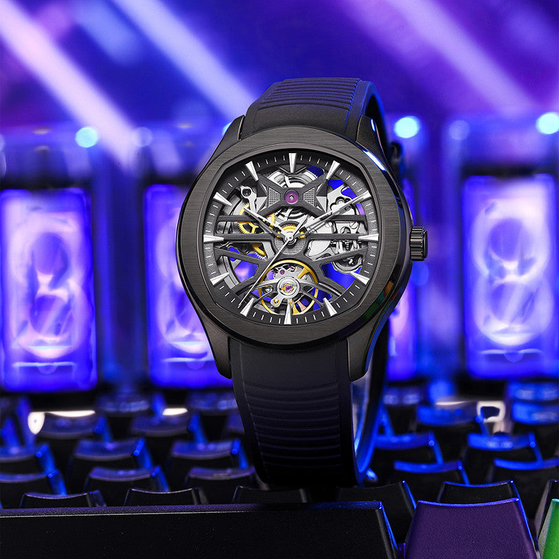 DG Spectra Skeleton Rubber  | Automatic Watch – 40mm