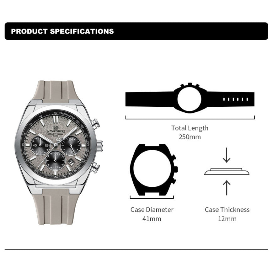 W-NaviForce Chronograph | Sport Quartz Watch - 41mm