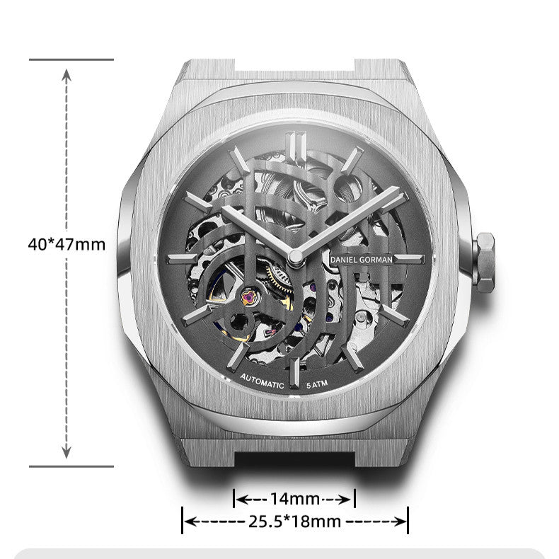 Eclipse Openwork | Men’s Skeleton Automatic Watch - 40mm