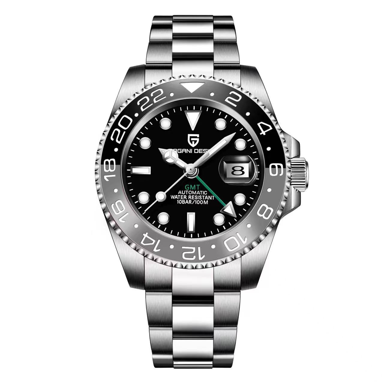 GMT Black & Grey | Automatic GMT Watch – 40mm