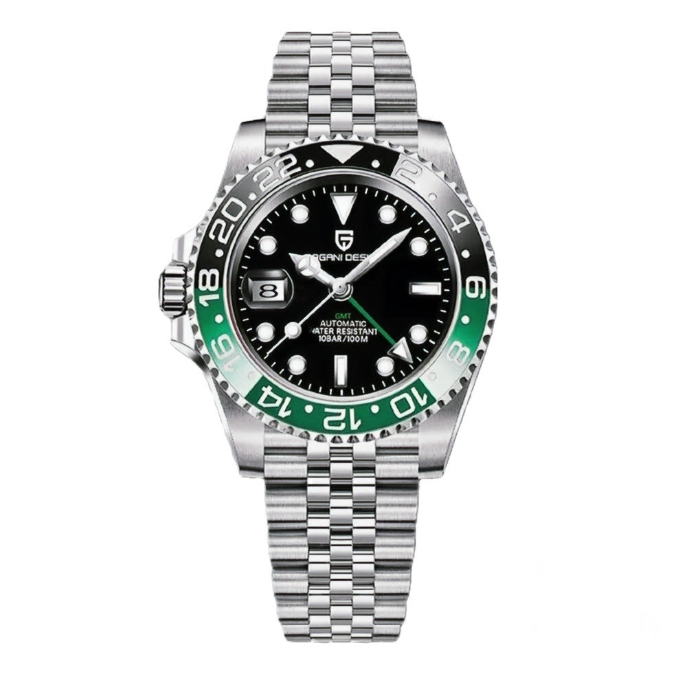 GMT Green & Black | Automatic GMT Watch – 40mm