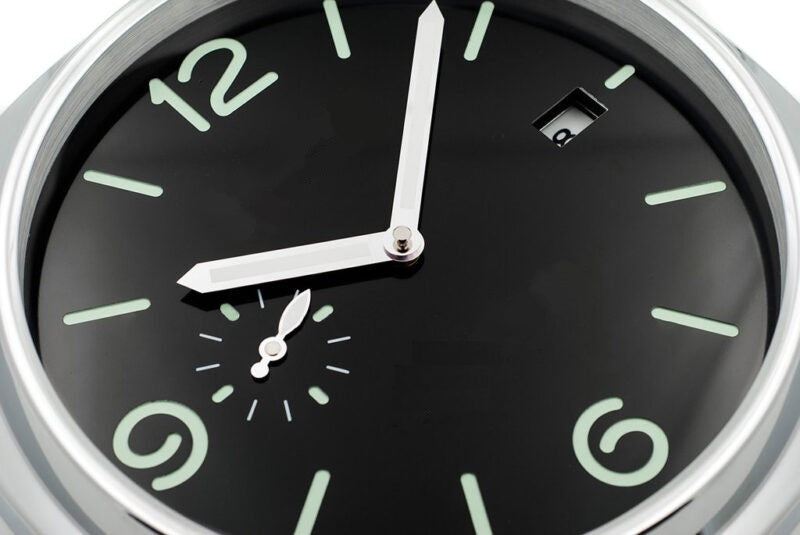 Marine Cushion Silver | Luxury Wall Clock – Italian Marine Style