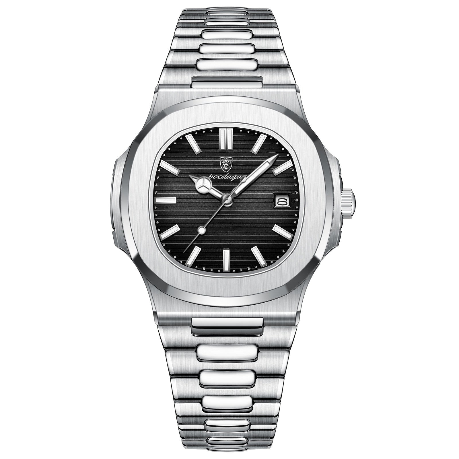 POEDAGAR Nautic Steel | Quartz Sport Watch – 40mm