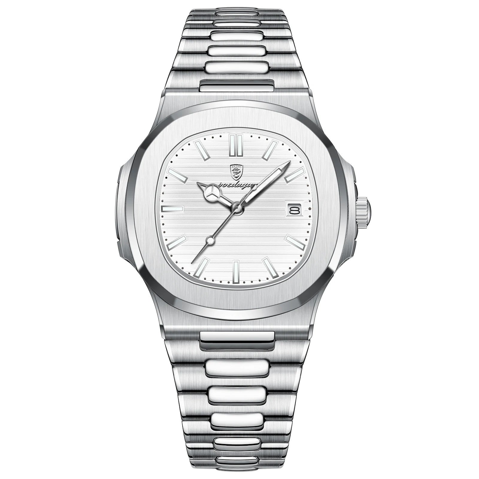 POEDAGAR Nautic Steel | Quartz Sport Watch – 40mm