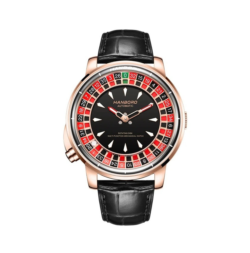 Royale Roulette Automatic Rose Gold - Casino Watch
