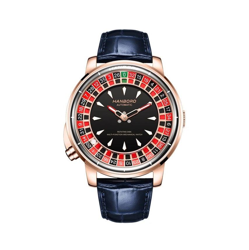 Royale Roulette Automatic Rose Gold - Casino Watch